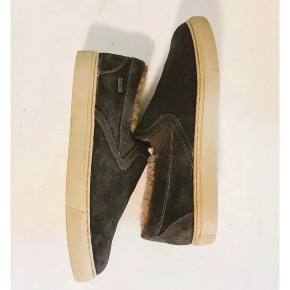 COUGAR Waterproof SUEDE SLIP-ON SHOES -SHEARLING LINED FAWN SZ 8 M - Picture 4 of 11